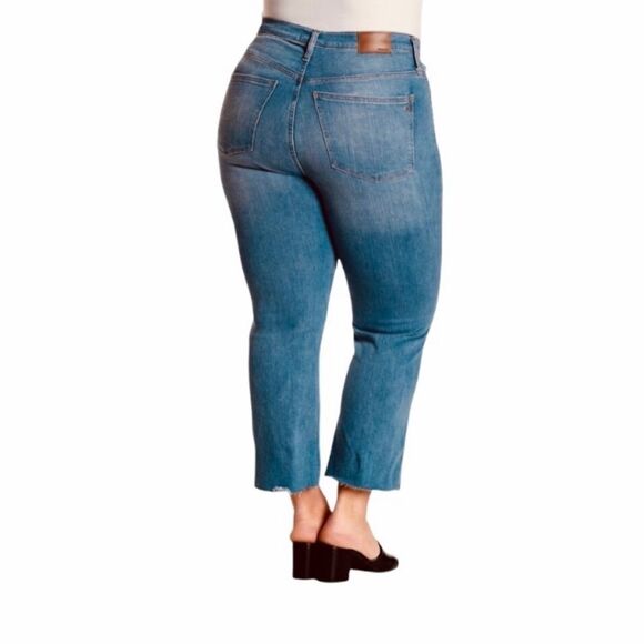 NEW Madewell Cali Demi Boot Jeans NWT Size 36 Medium Wash - Picture 2 of 13